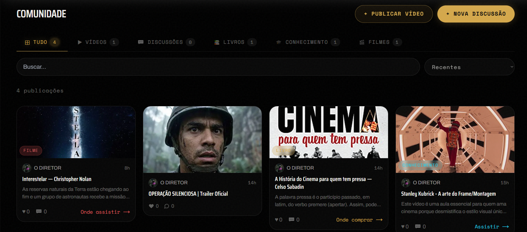Comunidade de criadores de filmes com inteligência artificial da CYBERMOVIE Academy